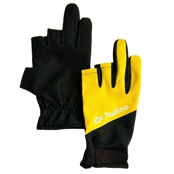 フィッシンググローブ3本カット(イエロー-S)